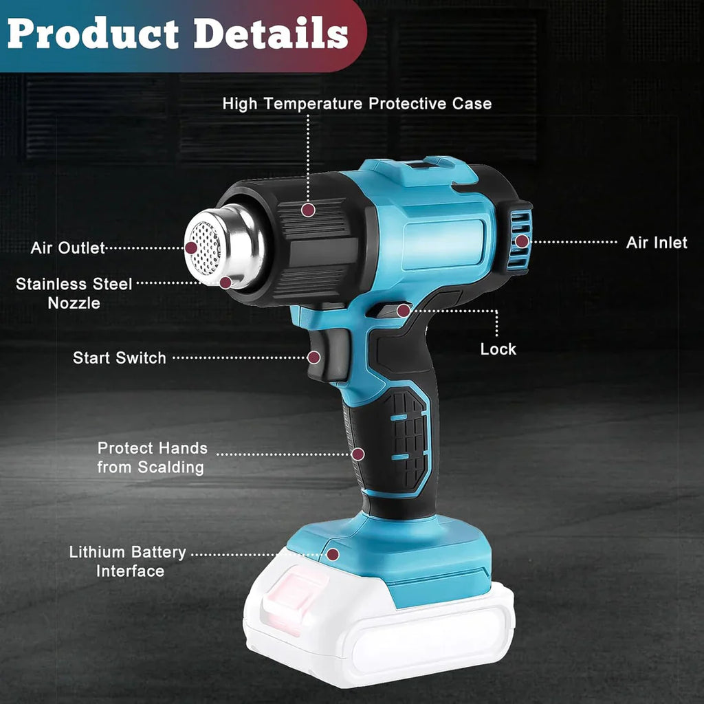 Makita DHG181 18V Heat Gun 550°C
