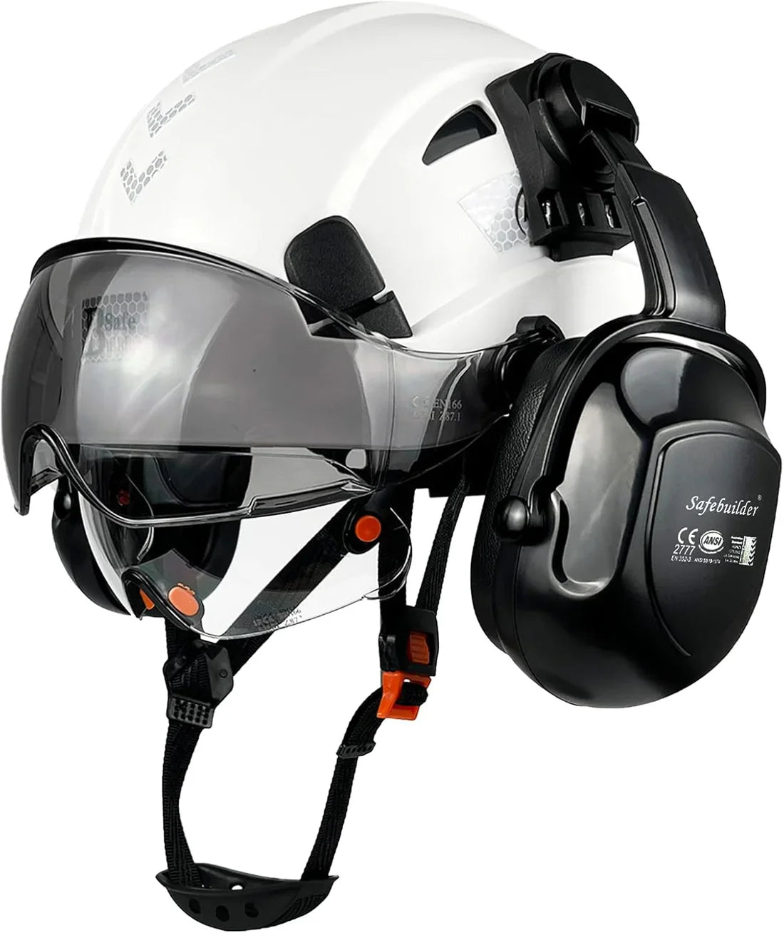 Industrial Safety Helmet with Visor & Ear Muffs