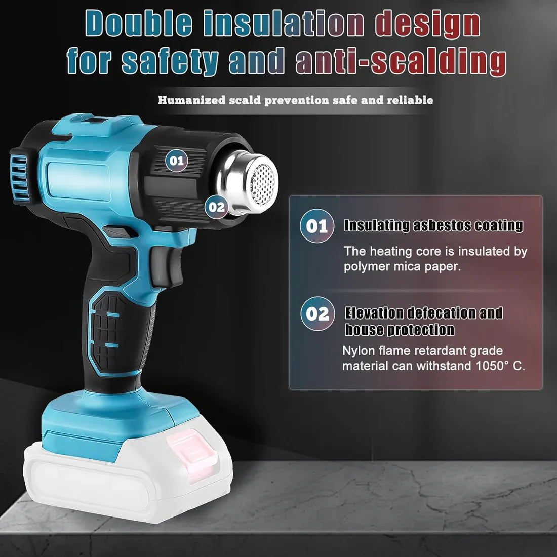 Makita DHG181 18V Heat Gun 550°C