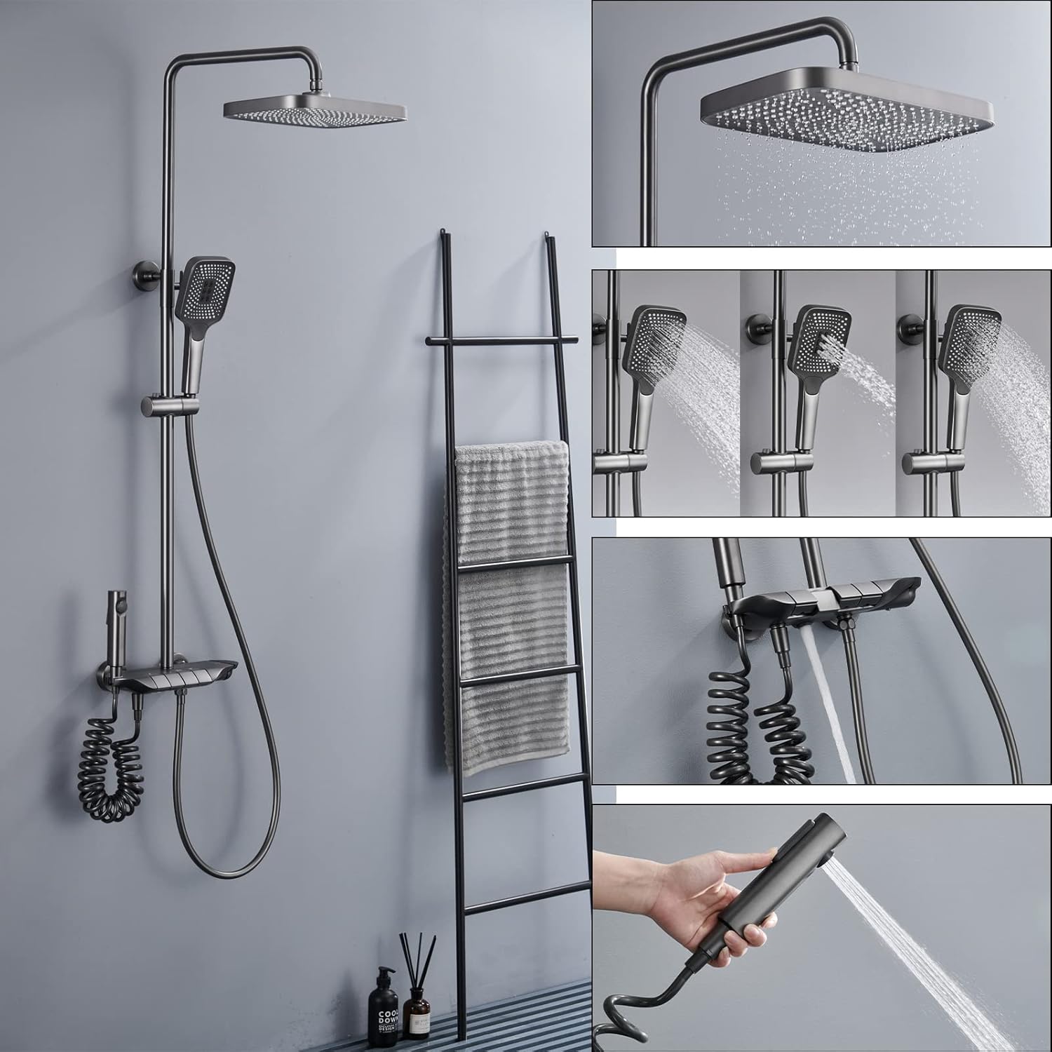 "Piano Bathroom Fittings Set – Includes Basin Mixer Tap Wa,ll- Complete Bathware Kit"