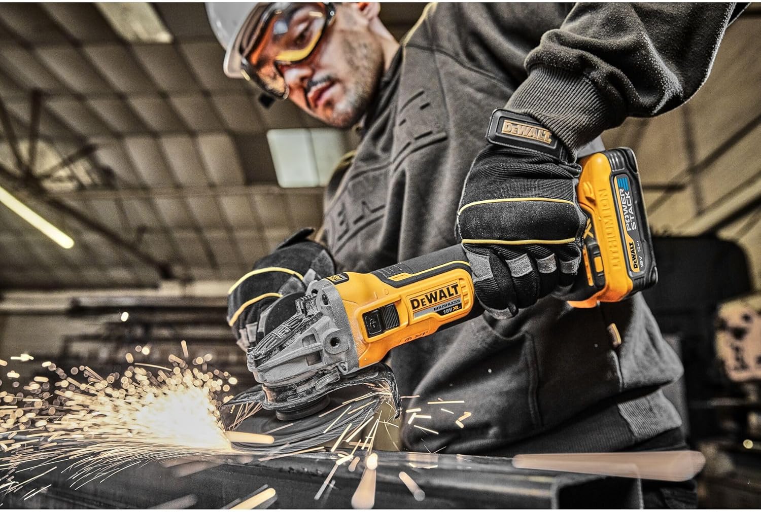 DEWALT DCG405 125mm flat head angle grinder bare machine tool cutting machine 18V lithium battery brushless tools