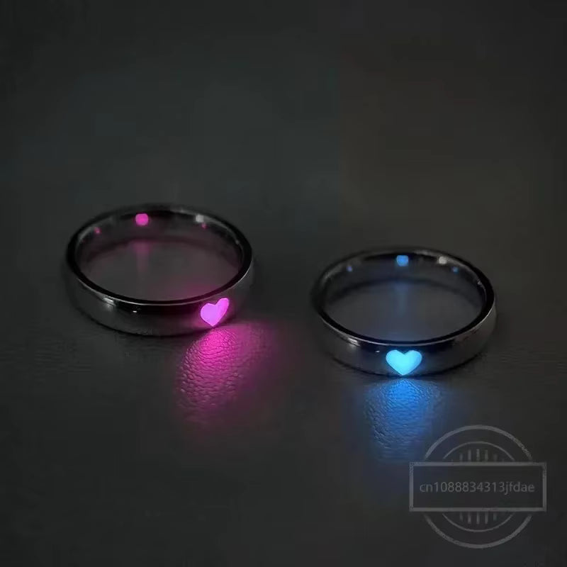 Blue Pink Glow Rings